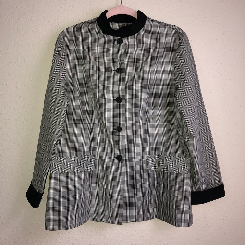 Elisabeth Williams Mandarin Neck Blazer Sz 14P